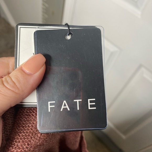 FATE NWT Womens Cora Pink Wool/Cashmere Blend Tie-Dye‎ Sweater Size Medium - Picture 4 of 8